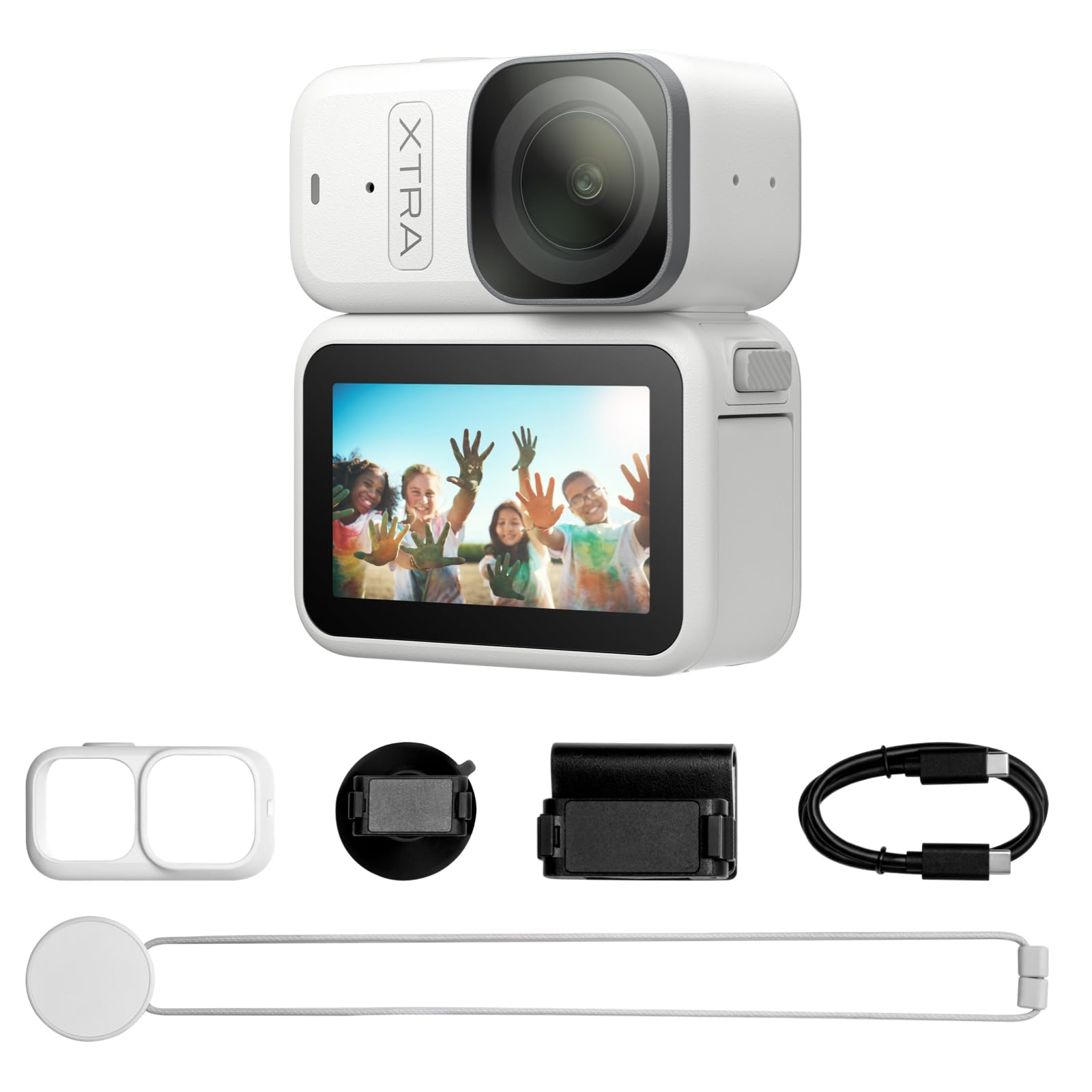 Amazon | Xtra Atto ウェアラブル4Kアクションカメラ(128GB)、54g